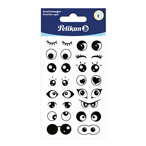 Pelikan Sticker mit lustigen Augen, 3 Bögen Pelikan Sticker mit lustigen Augen, 3 Bögen von Pelikan