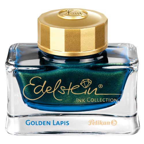 Pelikan Tintenfass Edelstein ink Collection Golden Lapis von Pelikan