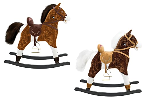 Pelux 41364 - Schaukelpferd Cavallo für Kinder, braun von Pelux