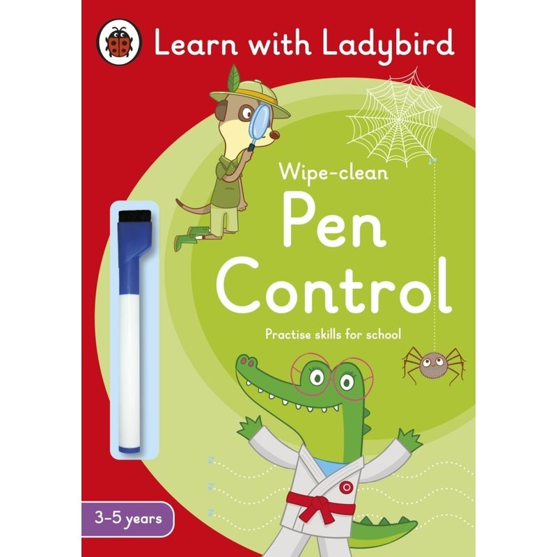 Pen Control: A Learn with Ladybird Wipe-Clean Activity Book 3-5 years von Penguin Books UK