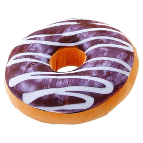 Donut Plüschkissen, 40cm 3D Donut Kissen für Kinder, Rund Gefülltes Donut Plüschtier, Dekorative donut Kopfkissen, Weich Cute Donut Sofakissen Zierkissen Kuscheltier Plüsch Spielzeug für Sofa Bett von Penlimly