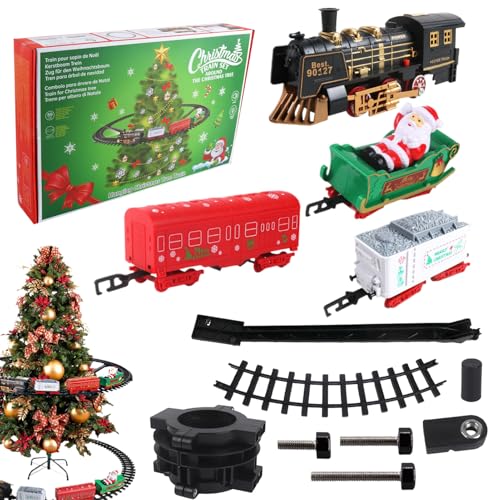 Penlimly Weihnachtszug Spielzeug - Elektrische Zug Spielset,Elektrische Zugmodelle Mit Licht Und Musik,Für Jugendliche Kinder Geburtstag Kindertag Neujahr Penlimly Weihnachtszug Spielzeug - Elektrische Zug Spielset,Elektrische Zugmodelle Mit Licht Und Musik,Für Jugendliche Kinder Geburtstag Kindertag Neujahr von Penlimly