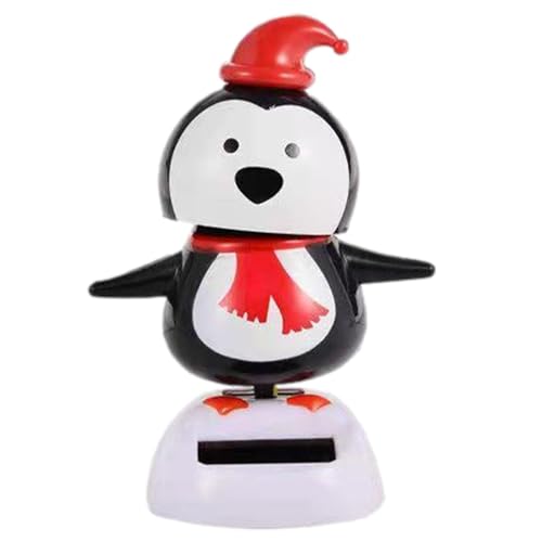 Solar Wackelfigur Solarbetriebene Pinguin, Tanzfigur Solar, Solar Tanzende Pinguin Spielzeug für Auto Armaturenbrett Haus Büro Schreibtisch Dekoration, Kinderspielzeug Geschenk für Fahrer Kinder von Penlimly