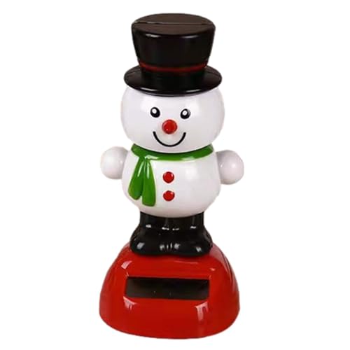 Solar Wackelfigur Solarbetriebene Schneemann, Tanzfigur Solar, Solar Tanzende Schneemann Spielzeug für Auto Armaturenbrett Haus Büro Schreibtisch Dekoration, Kinderspielzeug Geschenk für Fahrer Kinder von Penlimly