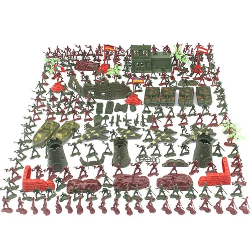 Soldaten Spielzeug Figuren Set Militär Spielset, 100/290/519 Stück Actionfiguren Soldaten und Schlachtfeld Zubehör, Armee Spielzeug Figuren, Modellfiguren Militär Spielzeugsoldaten Set für Kinder von Penlimly