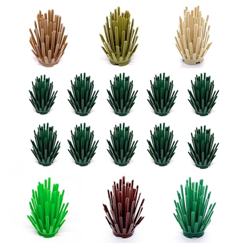 Klemmbaustein Brick Busch Plant Prickly Bush 2x2x4 | Kompatibel | 6064 (Dunkelgrün (Dark Green), 30 Stück) von Penny Bricks