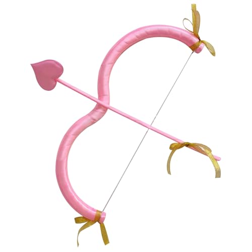 Peosaard Cupid's Mini Bow und Pfeilset, Herzform niedlich Valentinstag Cupid Kostüm Requisite für Mann Frauen Kinder Cosplay von Peosaard