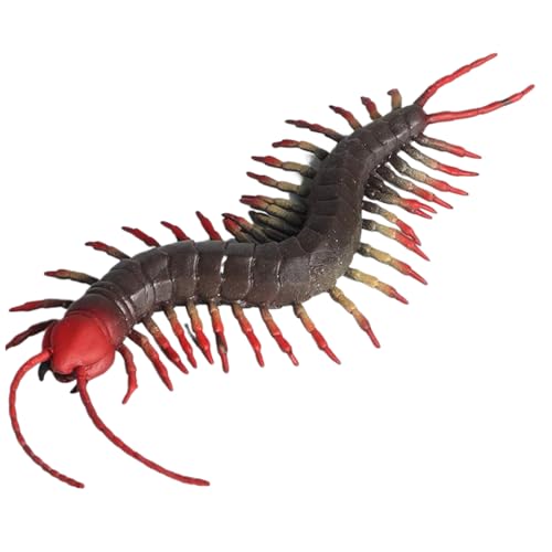 Peosaard Gefälschte Scolopendra, realistische Insekten, 9 Zoll Soft Gummi -Insekt von Peosaard