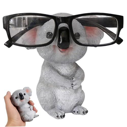 Peosaard Hochzeitshalter -Display -Ständer, Koala Eyeglass -Stand mit Smile Face & Big Ohr, Sonnenbrille Display -Rack für Zuhause, Büro, Schule, Koala -Geschenke/4,7 Zoll von Peosaard