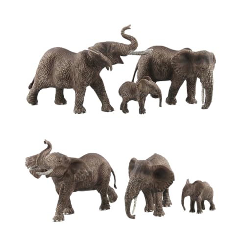 Peosaard Tiere Models Spielzeug realistische Tierfigur Plastik Elefant Spielzeugsimulation Tiere Aktionsmodell für Bildungsspielzeug Geburtstagsspiel Klassenzimmer Belohnungen 1Set Animal Figur von Peosaard