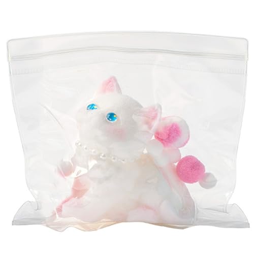 Squeeze -Spielzeug, 2pcs Kitten -Form -Stress -Squeeze -Spielzeug, Squeezy & Dehnes Stressabbauspielzeug, niedliche weiche Zappelspielzeug für Erwachsene Kids Classroom Preise Party Gefälligkeiten von Peosaard