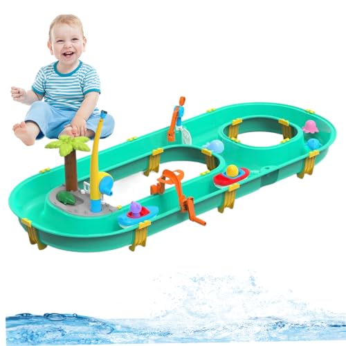 Tisch Beach Spielzeug, Wassertische für Kinder 3+, sicheres Plastiktisch Beach Spielzeug, abnehmbare DIY -sensorische Tischspielzeug, Bildungskinder Sommerspielzeug für Mädchen Rasen Hinterhof von Peosaard