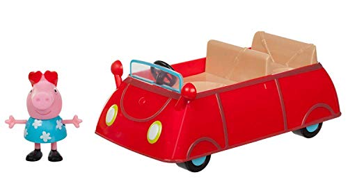 Jazwares 95706 - Peppa Wutz Peppa's kleines rotes Auto, Cabrio mit exklusiver Peppa Spielfigur, Spielzeugauto mit Sitzplätze für 3 Figuren, Original Peppa Pig Spielzeug Fahrzeug für Kinder ab 3 Jahren Jazwares 95706 - Peppa Wutz Peppa's kleines rotes Auto, Cabrio mit exklusiver Peppa Spielfigur, Spielzeugauto mit Sitzplätze für 3 Figuren, Original Peppa Pig Spielzeug Fahrzeug für Kinder ab 3 Jahren von Peppa Pig