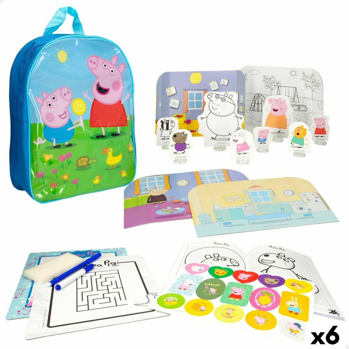 Lernspiel Peppa Pig 23 x 31 x 9 cm (6 Stück) von Peppa Pig