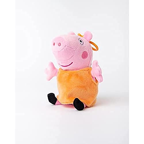 Peppa Pig 11859 Film Mummy Pig Plüsch Schlüsselanhänger, Mehrfarbig von Peppa Pig