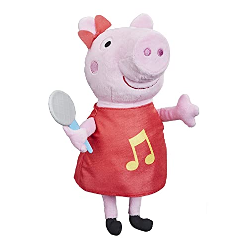 Peppa Pig Grunz-mit-Mir-Peppa, Singende Plüschpuppe mit rotem Kleid und Schleife, singt 3 Lieder, ab 3 Jahren geeignet Peppa Pig Grunz-mit-Mir-Peppa, Singende Plüschpuppe mit rotem Kleid und Schleife, singt 3 Lieder, ab 3 Jahren geeignet von Peppa Pig