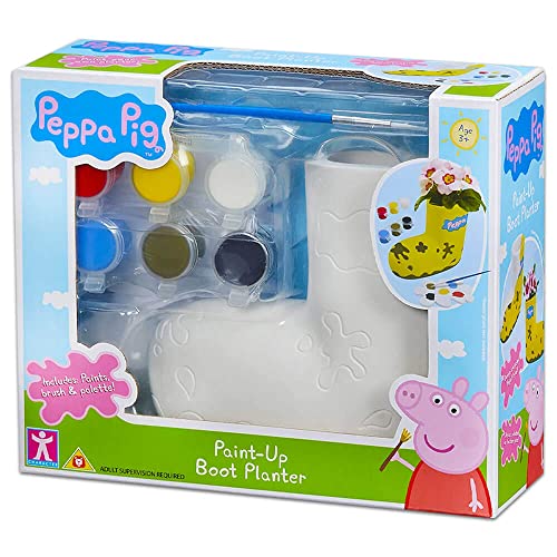 Peppa Pig Paint Up Boot Planter, Preschool Creative Toy, Paint up Plaster Boot, Gift for 3-5 Year Old von Peppa Pig