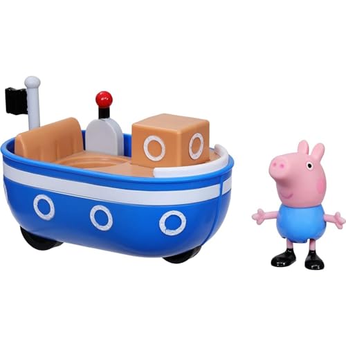 Peppa Pig Peppa's Adventures Kleines Boot, enthält eine 7,5 cm große Schorsch Wutz Figur, inspiriert von der Serie, für Kinder ab 3 Jahren von Peppa Pig