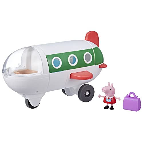 Peppa Pig Peppa's Adventures Peppa Flugzeug, Vorschulspielzeug, das wirklich fährt, Unisex, 1 Figur und 1 Zubehör, ab 3 Jahren von Peppa Pig