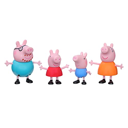 Peppa Pig Peppa’s Adventures Wutz Figuren 4er-Pack Spielzeug, der Familie in ihren bekannten Outfits, ab 3 Jahren von Peppa Pig