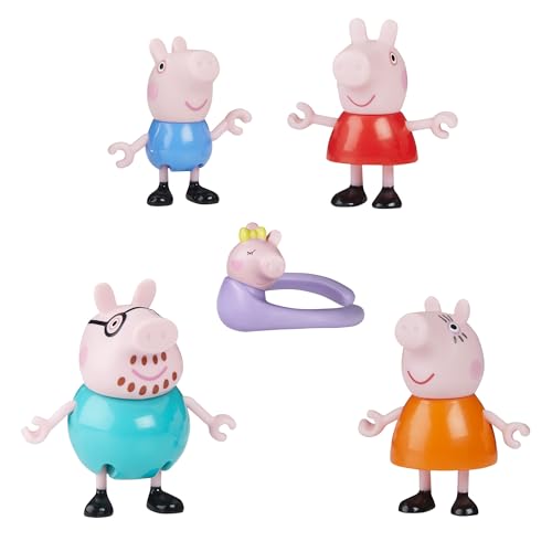 Peppa Pig Peppas fünfköpfige Familie Figurenset, Pink Peppa Pig Peppas fünfköpfige Familie Figurenset, Pink von Peppa Pig