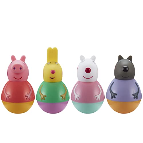 Peppa Pig Weebles Peppa & Friends Figure Pack, Chunky Moulded Figures Pack of 4, First Toy, Preschool Imaginative Play von Peppa Pig