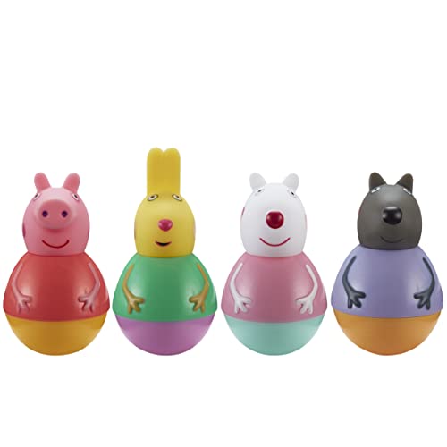 Peppa Pig Weebles Peppa & Friends Figure Pack, chunky moulded figures pack of 4, first toy, preschool imaginative play von Peppa Pig