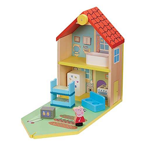 Peppa Pig WOODEN FAMILY HOME, Sustainable FSC Certified Wooden Toy, Preschool Toy, Imaginative Play, Gift for 2-5 Year Old von Peppa Pig