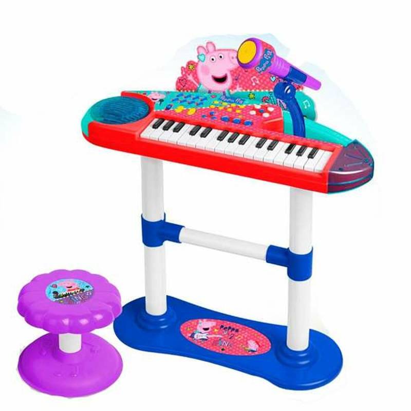 Spielzeug-Klavier Peppa Pig Mikrofon Hocker von Peppa Pig