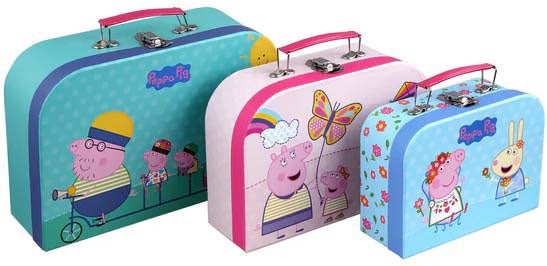 Barbo Toys Peppa Wutz Koffer Set 3er-Pack von Peppa Wutz