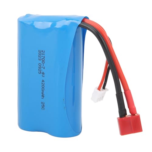 7,4 V 4200 MAh 25 C Lithiumbatterie für den Ersatz von RC-Autos, Ausgewogene Ladekapazität, Wiederaufladbar und Leicht, Geeignet für RC-Boote, RC-Autos, RC-Hubschrauber und von PerGar