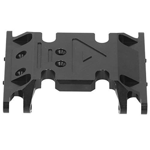 PerGar RC-Getriebehalterung, Getriebehalterung aus Aluminiumlegierung, Metallteile für Ferngesteuerte Autos, Geeignet für Ferngesteuertes Auto Axial SCX10 II 90046 90047 90075 (Schwarz) von PerGar