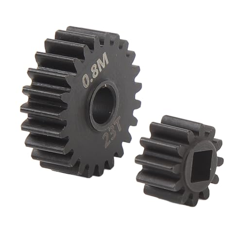 PerGar Rc-Portalgetriebe, 0,8 M Portalgetriebe 12t 23t Stahlgetriebe, Kompatibel für Axial Capra für Scx10 Iii 1/10 Rc-Autos von PerGar