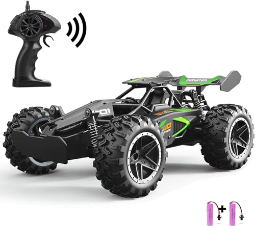 Perbabe Ferngesteuertes Auto, 2,4 GHz 2WD 20+ km/h Hobby Offroad Monster RC Truck, wasserdichte RC Truggy RTR Geländegängig von Perbabe