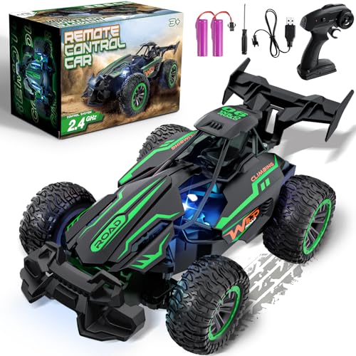 Perbabe Ferngesteuertes Auto, 2.4GHz 20+KM/H Rc Auto 2WD All Terrain Off-Road RC Car Mit wiederaufladbarer Batterie RC Truck ab 3 4 5 6 7 8 9 10 Jahre Geländegängig Spielzeug Geschenk für Kinder von Perbabe