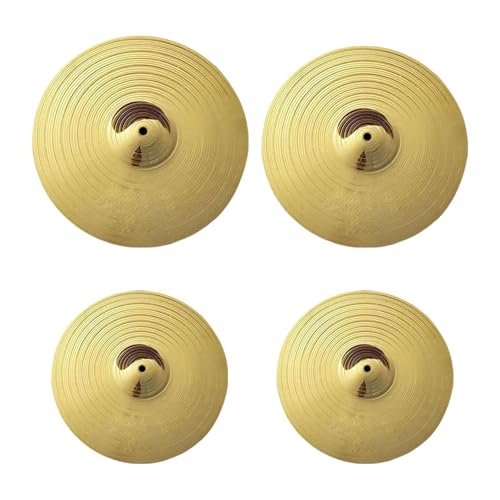 Jazz Drum Crash Becken Traditionelles Becken Anfänger Schlagzeuger Golden Parts Traditionelle Hi-Hat-Becken Professionell für Schlagzeuger, 14.14.16.18 Inch von Perfeclan