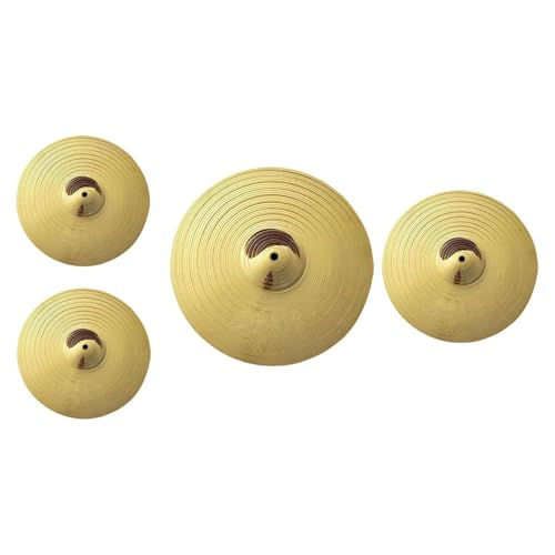 Jazz Drum Crash Becken Traditionelles Becken Anfänger Schlagzeuger Golden Parts Traditionelle Hi-Hat-Becken Professionell für Schlagzeuger, 14.14.16.20 Inch von Perfeclan