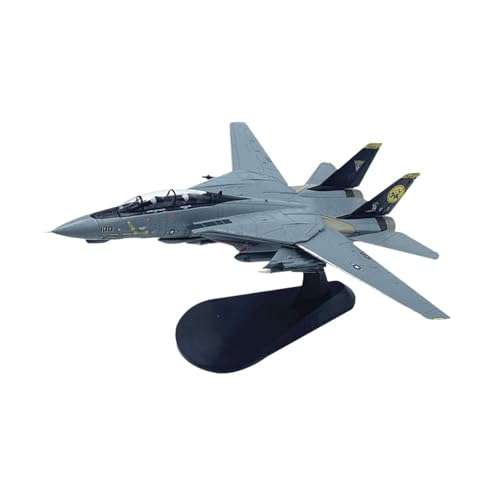 Perfeclan 1/100 F 14D Modell Kampfflugzeug Modell Sammlerstück Ornament Tisch Dekor Druckguss Flugzeug Flugzeug Modell für von Perfeclan