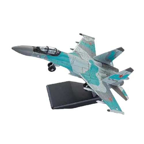 Perfeclan 1/100 SU35S Fighter Model Kit Flugzeug Bausteine ​​DIY Tabletop Decor Flugzeug Spielzeug Bildung für Bar Office Bookshelf Cafe von Perfeclan