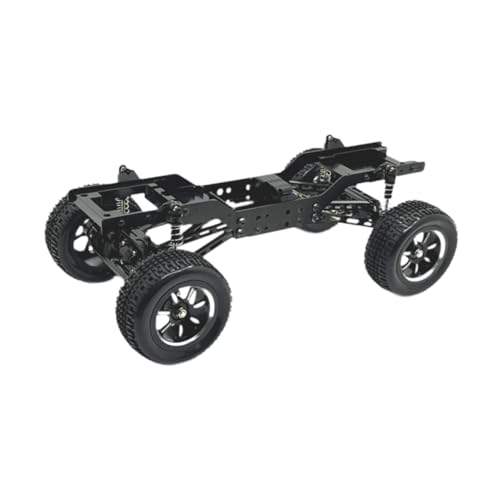 Perfeclan 1/12 4WD Rahmen Kit, Aluminium Rahmen Chassis Kit für MN168 Auto, Schwarz von Perfeclan