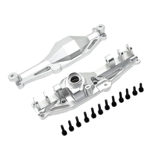 Perfeclan 1/12 Achsgehäuse Aluminiumlegierung Professionelle DIY ACCS Upgrade Einfach zu installierende RC RC Ersatzteile Achsschale für H12Y RC Auto, Silberfront von Perfeclan