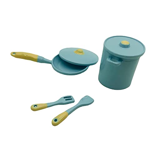Perfeclan 1/12 Puppenhaus Kochgeschirr Suppentopf Mini Küchenmöbel Küchengerät für 5 6 Unisex Kinder Kleinkinder Geburtstagsgeschenke, Blau Perfeclan 1/12 Puppenhaus Kochgeschirr Suppentopf Mini Küchenmöbel Küchengerät für 5 6 Unisex Kinder Kleinkinder Geburtstagsgeschenke, Blau von Perfeclan