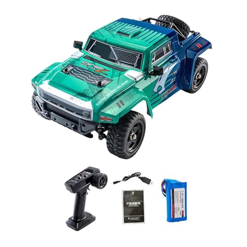 Perfeclan 1/12 RC Auto, RC Truck, Elektrofahrzeug, ferngesteuertes Auto, RC Crawler für Jungen, Mädchen, Kinder, Erwachsene, Geschenk, Grün 1b von Perfeclan