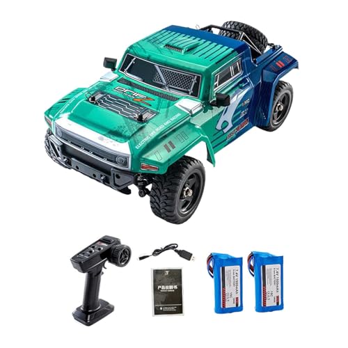 Perfeclan 1/12 RC Auto, RC Truck, Elektrofahrzeug, ferngesteuertes Auto, RC Crawler für Jungen, Mädchen, Kinder, Erwachsene, Geschenk, Grün 2b von Perfeclan