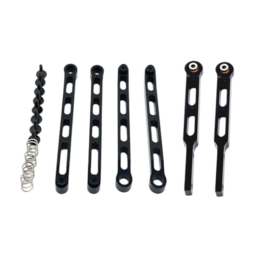 Perfeclan 1/12 RC-Auto-Achszugstangensatz, Reparaturteile, Modifikation, Metall-RC-Auto-Upgrade-Teile, einfache Installation für Modellautos für MN82 LC79, Schwarz Perfeclan 1/12 RC-Auto-Achszugstangensatz, Reparaturteile, Modifikation, Metall-RC-Auto-Upgrade-Teile, einfache Installation für Modellautos für MN82 LC79, Schwarz von Perfeclan
