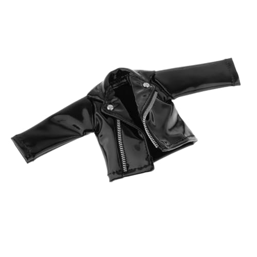 Perfeclan 1/12 männliche Actionfigur Kleidung Mantel Mode Kostüm Zubehör für 6 Zoll Modell Schwarze Lederjacke Mini Kleidung Perfeclan 1/12 männliche Actionfigur Kleidung Mantel Mode Kostüm Zubehör für 6 Zoll Modell Schwarze Lederjacke Mini Kleidung von Perfeclan