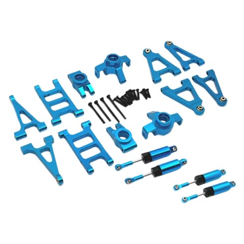 Perfeclan 1/14 RC Auto Ersatzteil RC Modell Fahrzeugteile Praktische Zubehörteile für 14301 14302 14303 Raupenmodellfahrzeug, Blau von Perfeclan