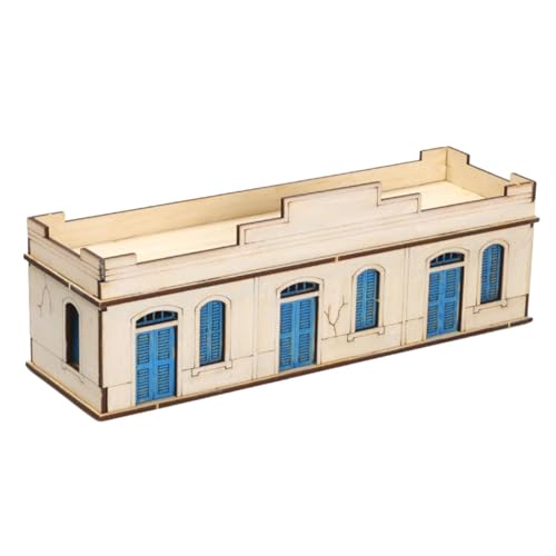 Perfeclan 1/72 Holzarchitektur-Bausätze, Holzhausmodell, 3D-Holzpuzzle, Gebäude, DIY-Bausätze für Zubehör, einzigartige Geschenke, Dekoration, Wohnung von Perfeclan