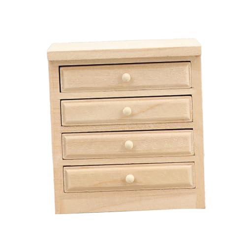 Perfeclan 1:12 Puppenhausmöbel Schrankmodell Spielzeug Tragbare Kücheneinrichtung Simulierter Holzschrank Speisekammer für DIY Modell Kinder, 7.1 cm X 4.8 cm X von Perfeclan