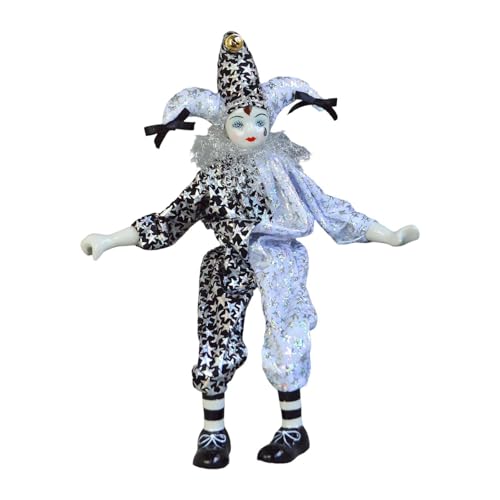 Perfeclan 15'' Porzellan Clown Puppe, Halloween Dekoration, Tischdekoration, Clown Figur Puppe für Party Gastgeschenk Souvenirs Perfeclan 15'' Porzellan Clown Puppe, Halloween Dekoration, Tischdekoration, Clown Figur Puppe für Party Gastgeschenk Souvenirs von Perfeclan
